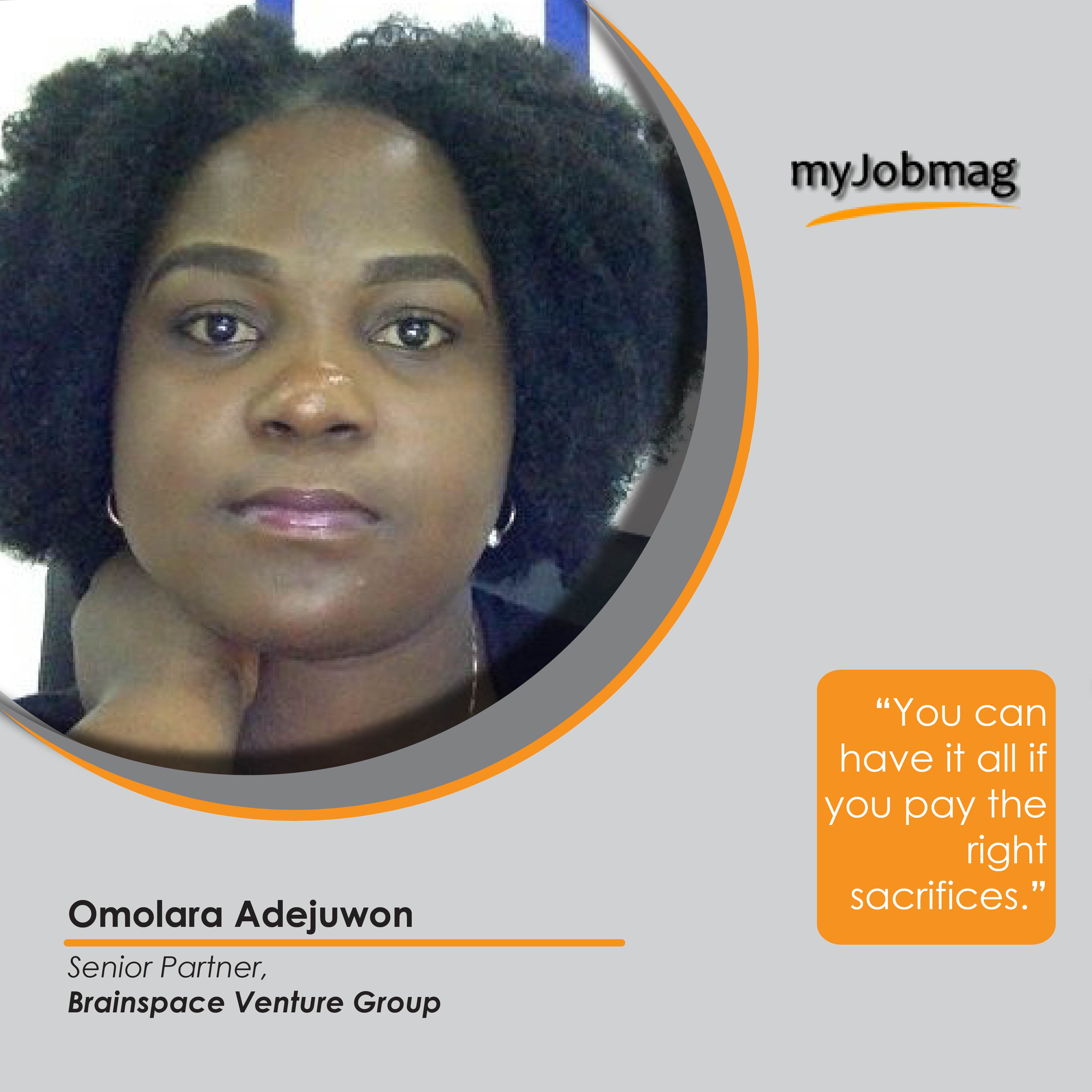 Omolara Adejuwon career advice MyJobMag