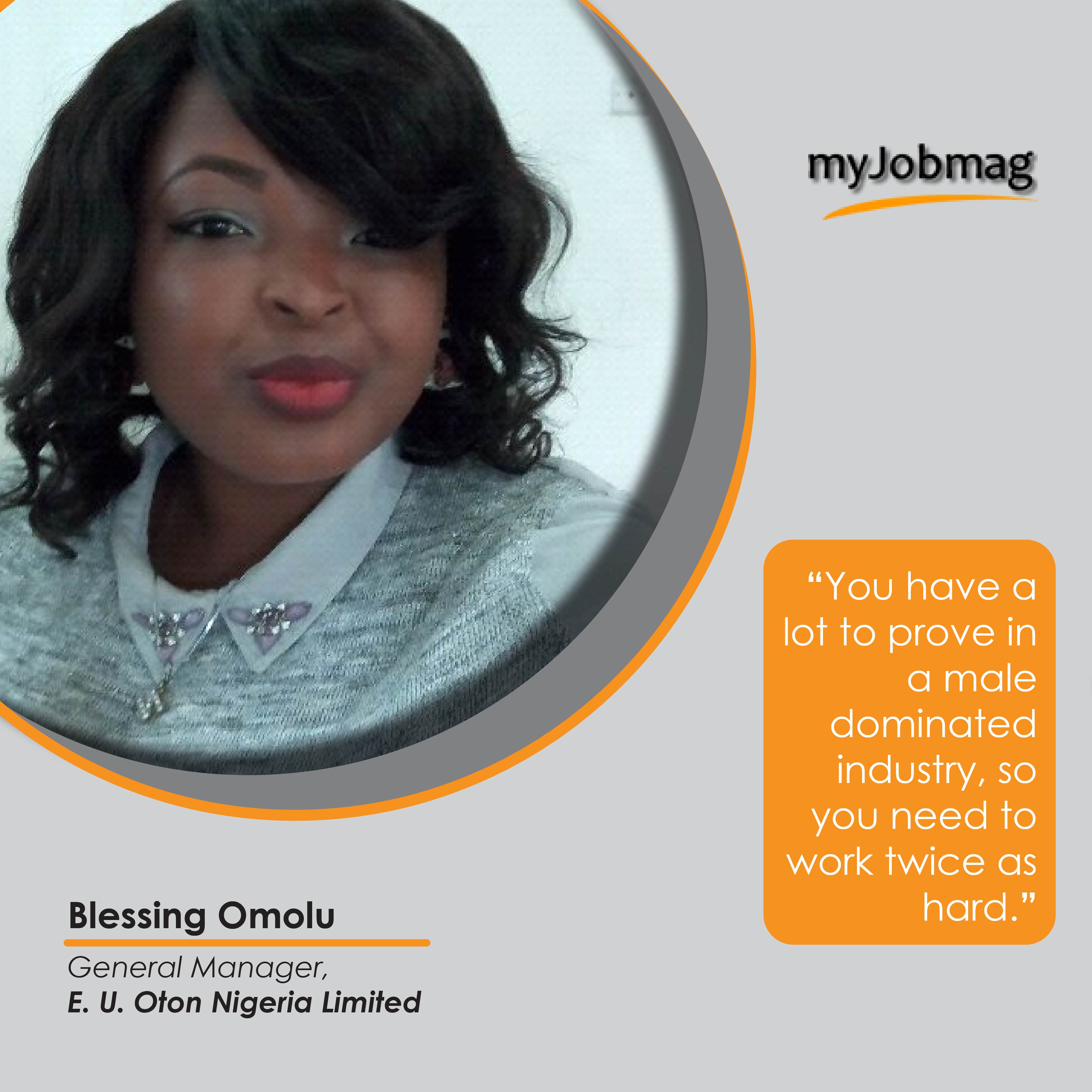 Blessing Omolu career advice MyjobMag