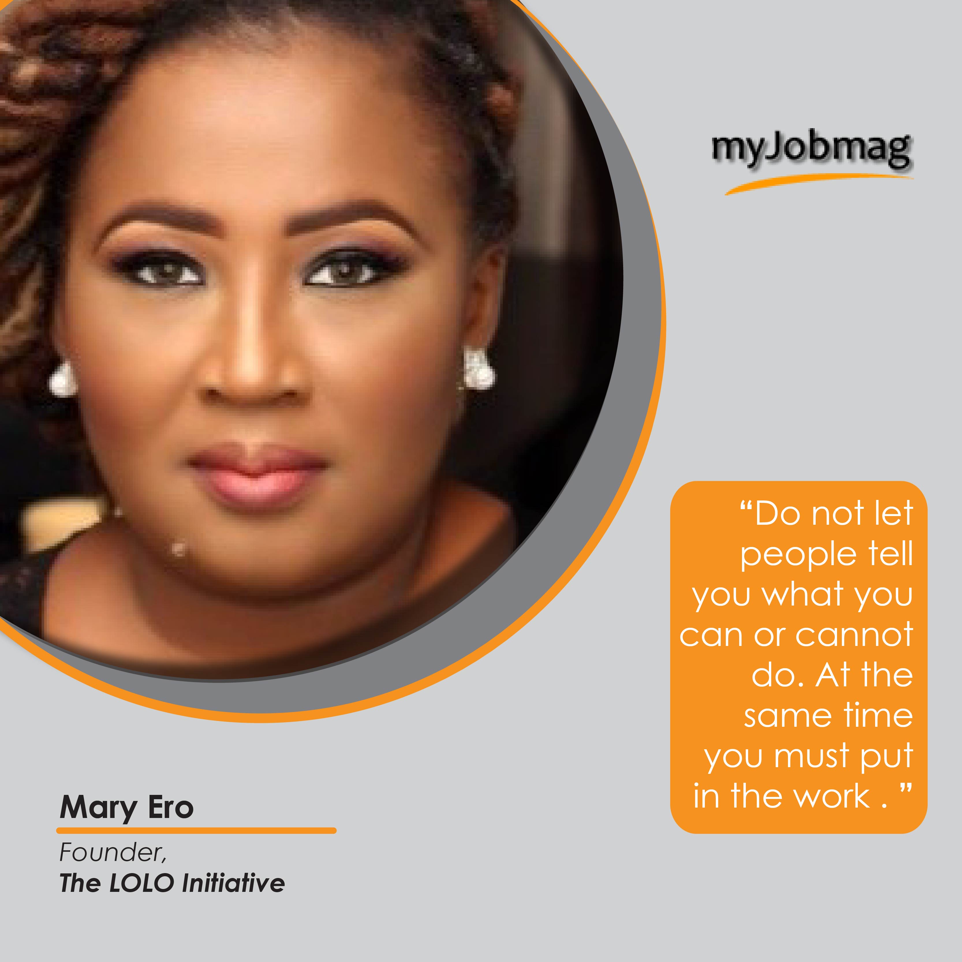 Mary Ero career advice MyJobMag