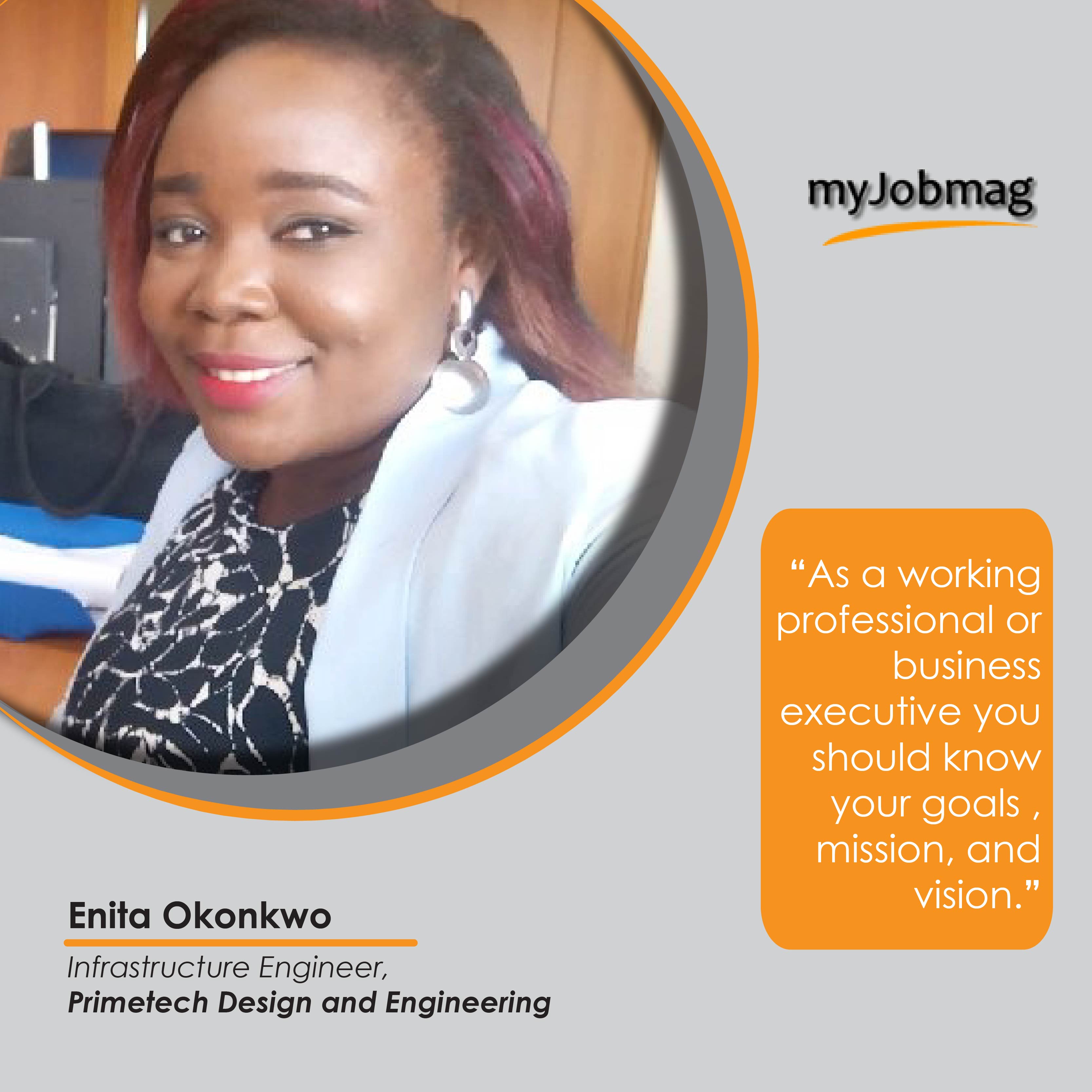 Enita Okonkwo career advice MyJobMag