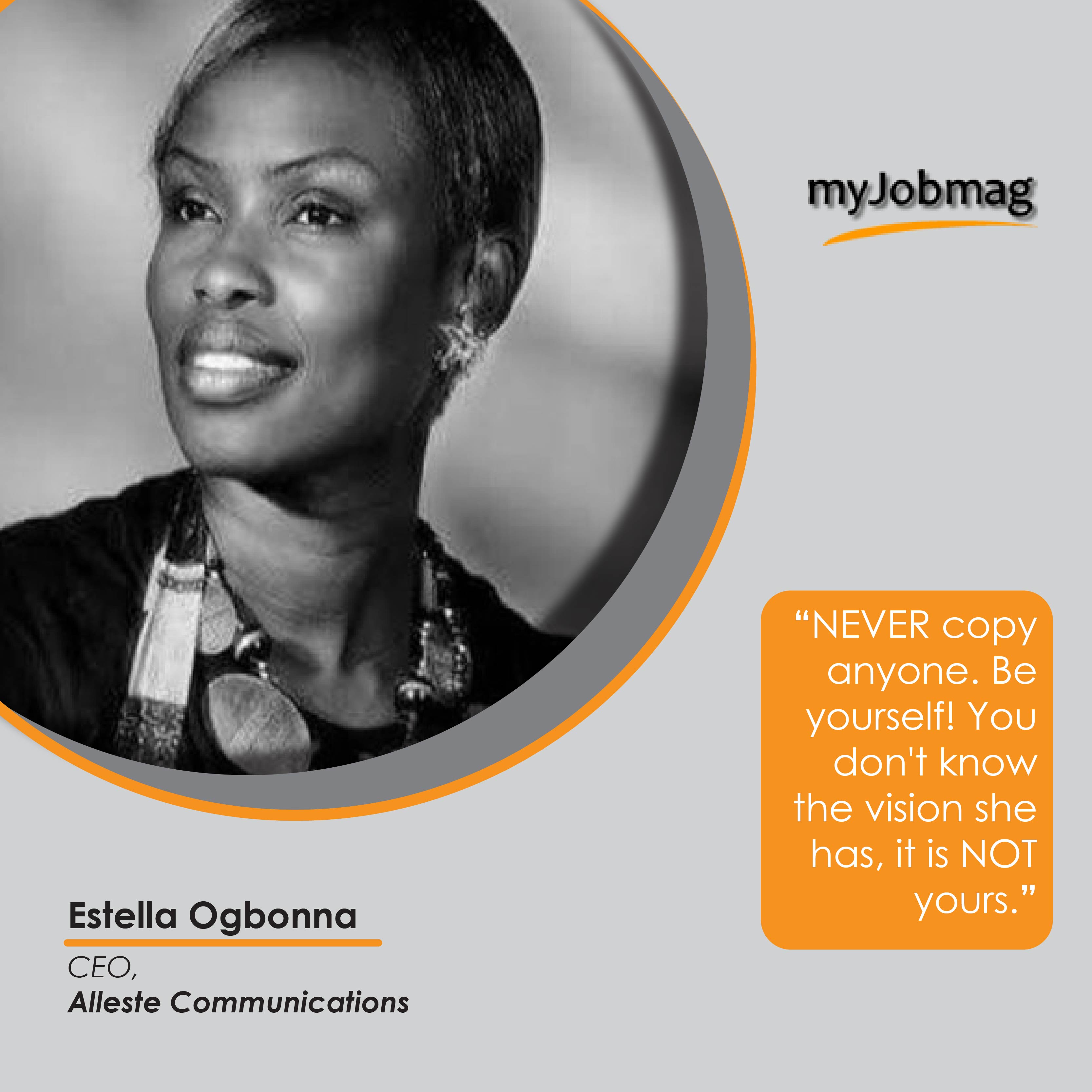 Estella Ogbonna career advice MyJobMag