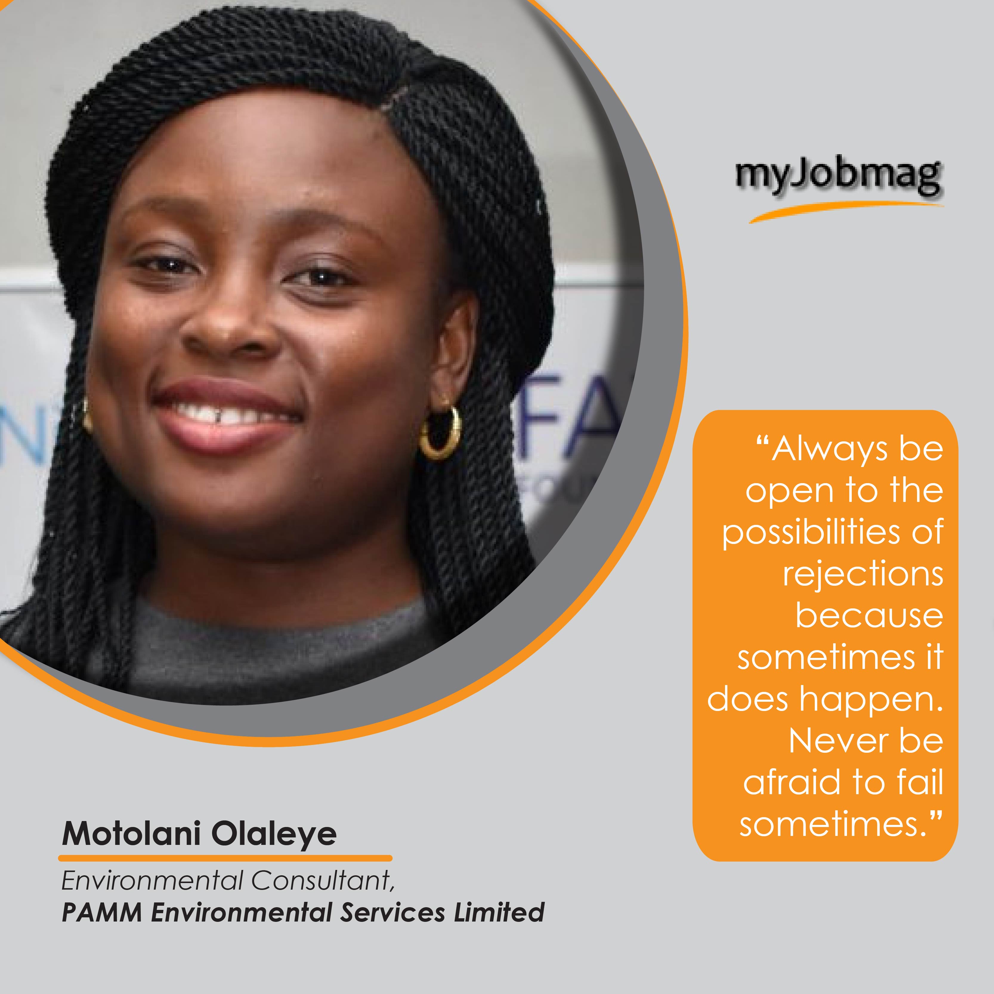 Motolani Olaleye career advice MyJobMag