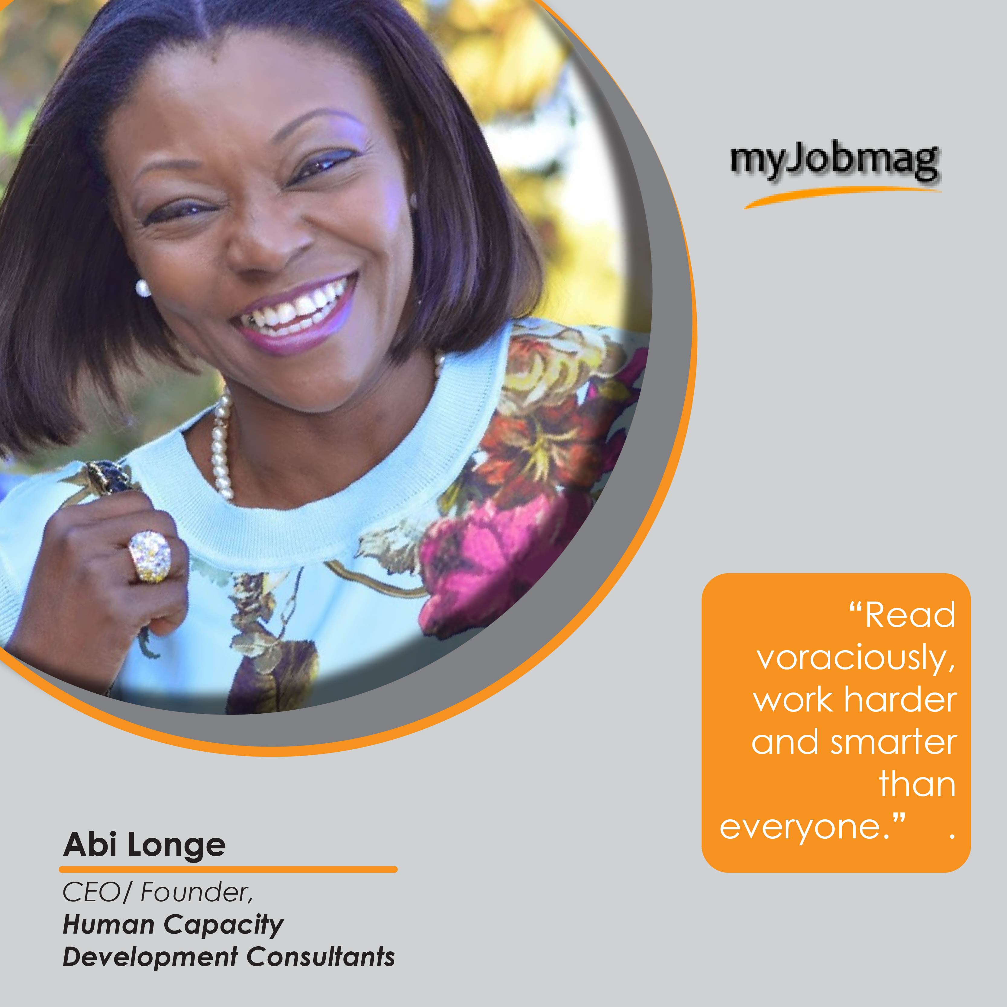 Abi Longe career advice MyJobMag