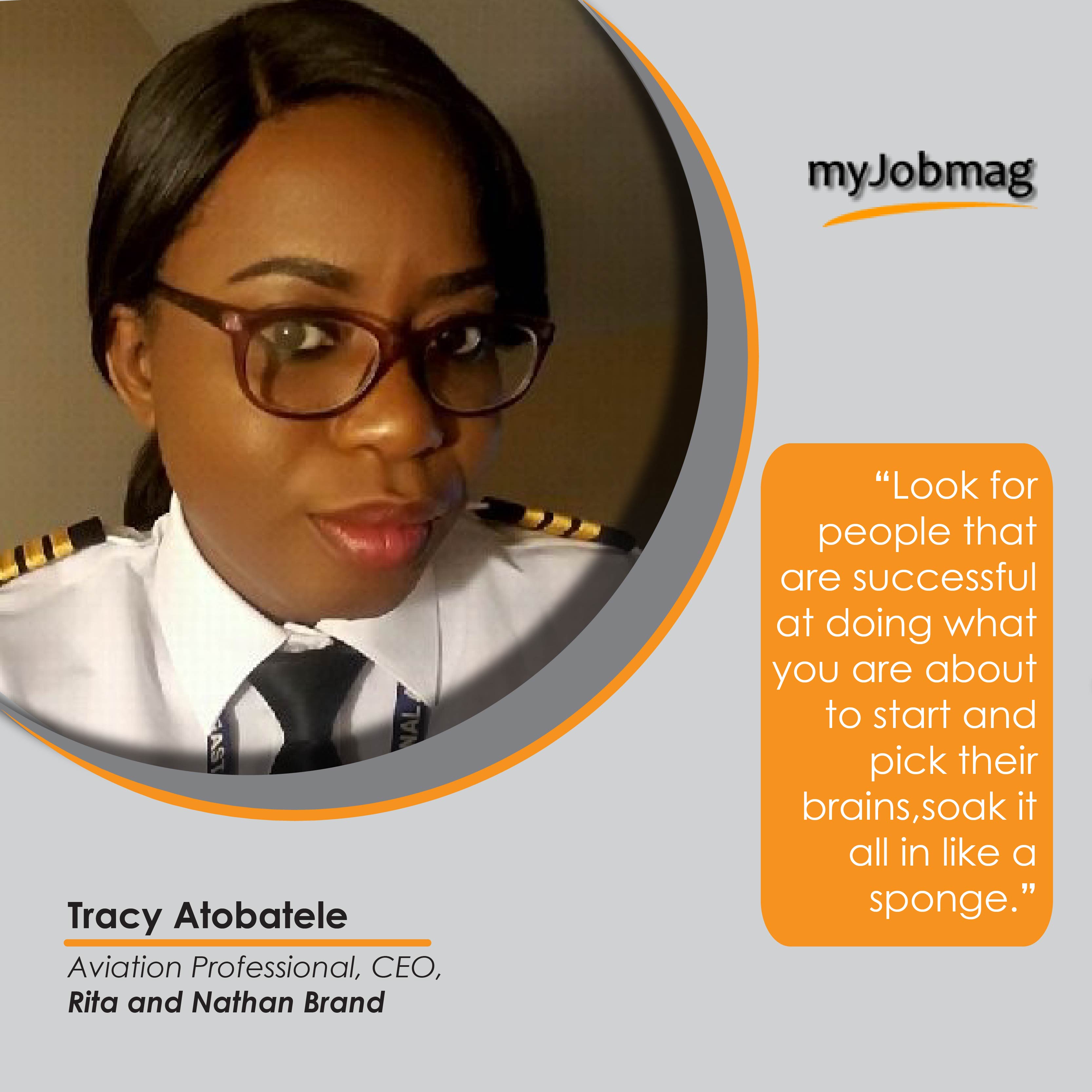 Tracy Atobatele career advice MyjobMag