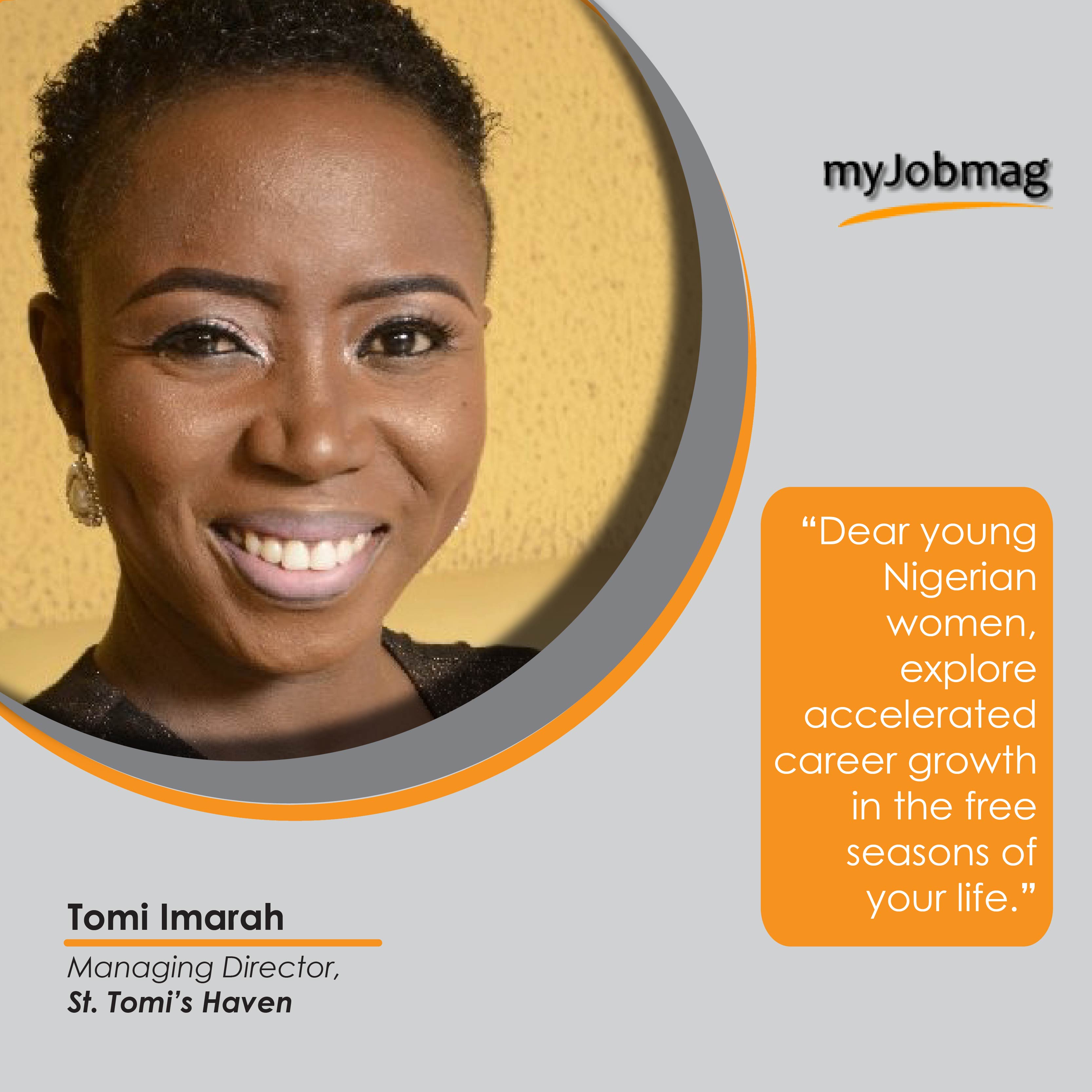 Tomi Imarah career advice MyJobMag