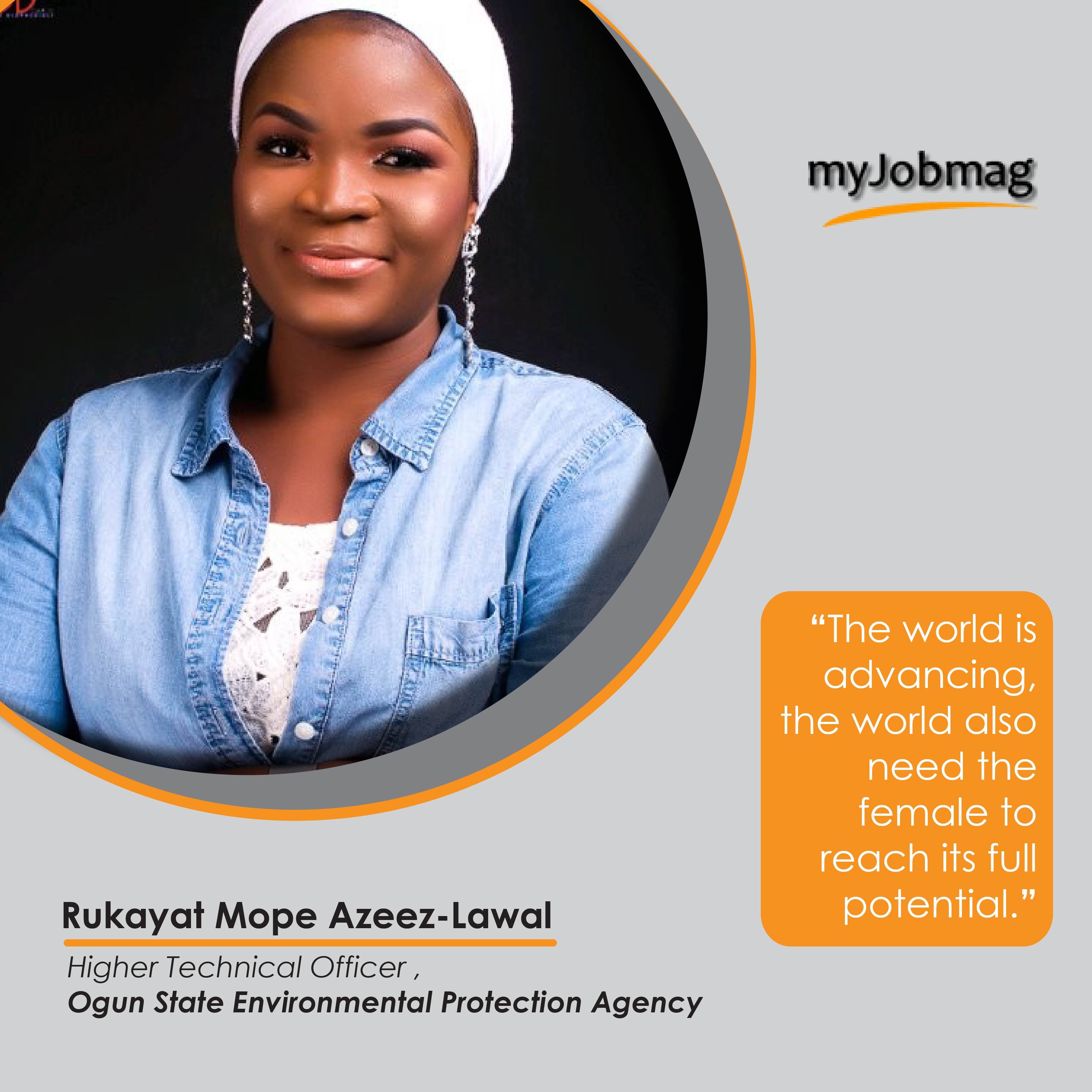 Rukayat Mope Azeez-Lawal career advice MyJobMag