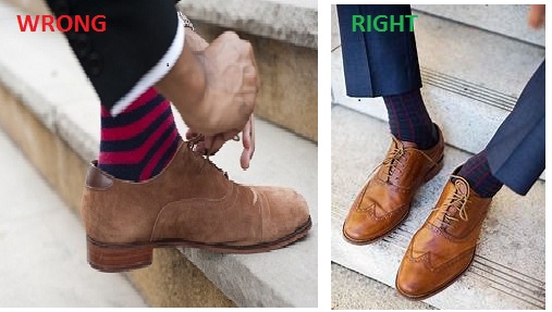 wrong sock fashion mistake